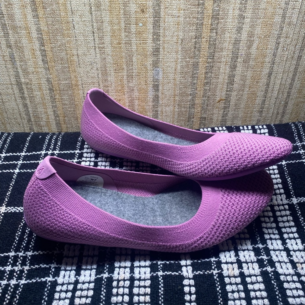 Allbirds Tree Breezers Ballet Slip On Flats Purple Pink Lightweight Size 7